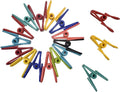 50 Pack Steel Wire Clip Utility Clips Colorful Vinyl-Coated Windproof Clothespin by Renashed