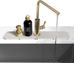 23.6inch x 4inch Kitchen Sink Faucet Mat, Water Absorbing Stone Faucet Splash - Image 4