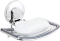 LEVERLOC Chrome Suction Cup Soap Dish Holder by LEVERLOC