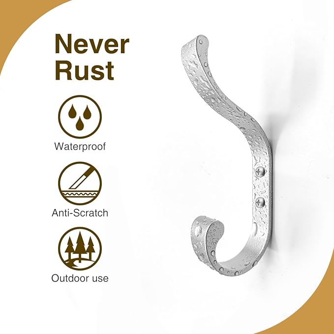 6-Pack Heavy Duty Wall Hooks - Image 5