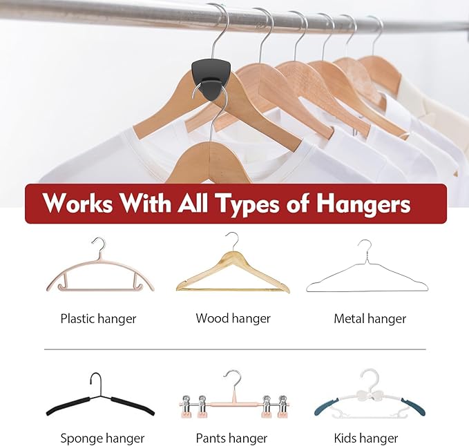 Space Saving Hanger Hooks 30Pcs, Upgrade Heavy Duty Space Saver Hangers - Image 5