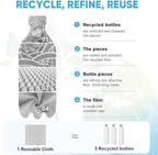 AIDEA Microfiber Cleaning Cloth 330 Sheets 6 Roll, Shop Towels, Shop Rags - Image 4