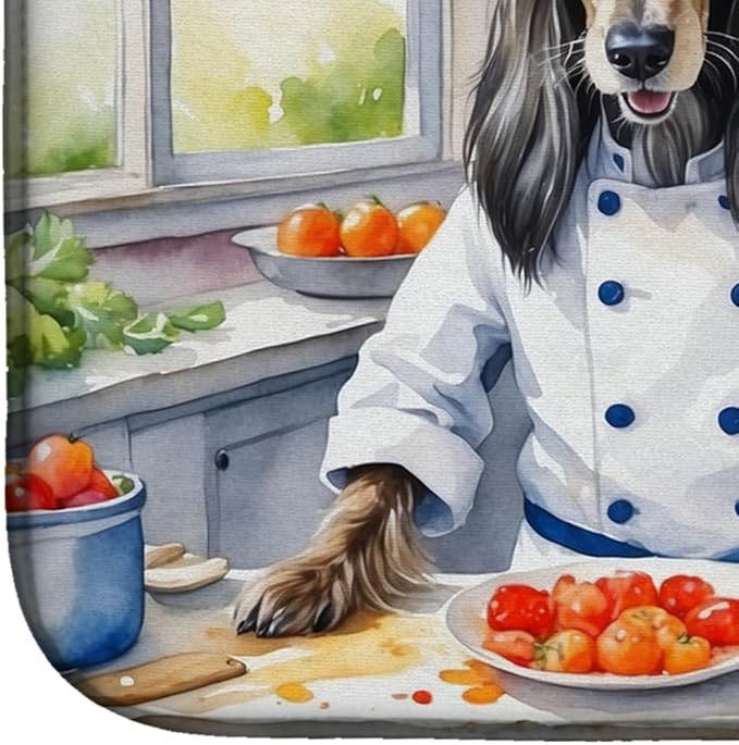 Caroline's Treasures DAC6180DDM Afghan Hound The Chef Dish Drying Mat Absorbent - Image 4