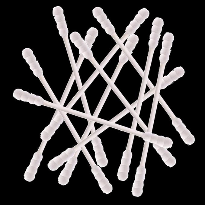 800 Pieces Cotton Swabs, Double Spiral Tipped by Rayhee