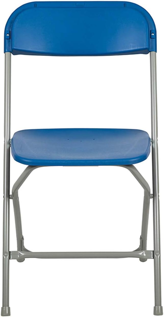 Flash Furniture Hercules Series Plastic Folding Chairs for Parties and Weddings, Stackable Commercial Event Seats, Set of 10, Blue - Image 6