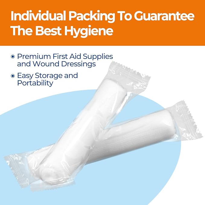 Gauze Rolls Bandages 6" x 4.1yds, Conforming Stretch Gauze Bandage 6 Inch - Image 5