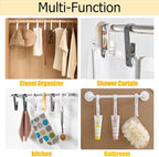 6Pcs Laundry Hooks with Clips Hanger Closet Organizer Clamps Hanging Socks Boot - Image 3