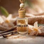 Vanilla Bean Hanging Car Air Freshener – Long Lasting Essential Oil Diffuser - Image 2