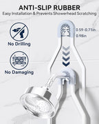 YASONIC Shower Caddy Hanging, Never Rust Shower Organizer Hanging, Aluminum - Image 6