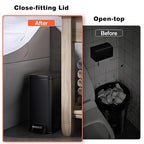 Slim Bathroom Trash Can with Lid Soft Close, 1.6 Gallon Stainless Steel Garbage - Image 5