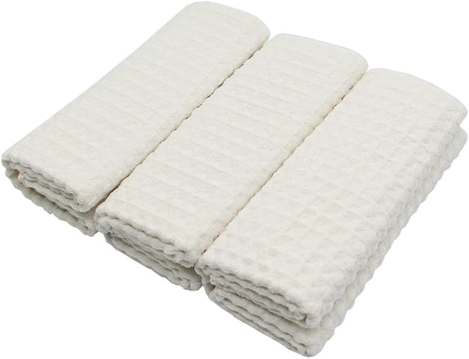 Waffle Weave Kitchen Drying Towels - Image 4