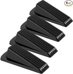 4 Pack Door Stoppers, Rubber for Bottom of Door, Rubber Door Stopper Wedge by Utron