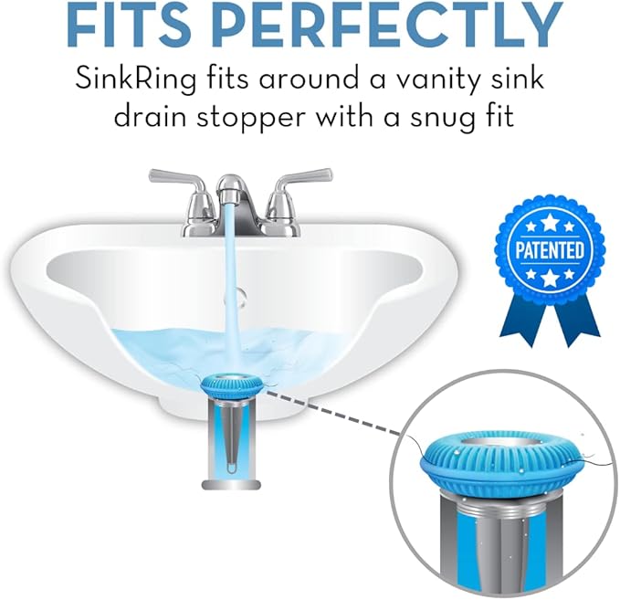 Bathroom Sink Hair Catcher for Pop-Up Drain – SinkRing 1.57" Precision Strainer - Image 2