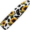Sunflower Cow Print Ironing Board Cover and Pad Standard Size Resist Scorching by Psesaysky