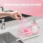 Cisily Sponge Holder for Kitchen Sink, Sink Caddy Organizer - Image 2