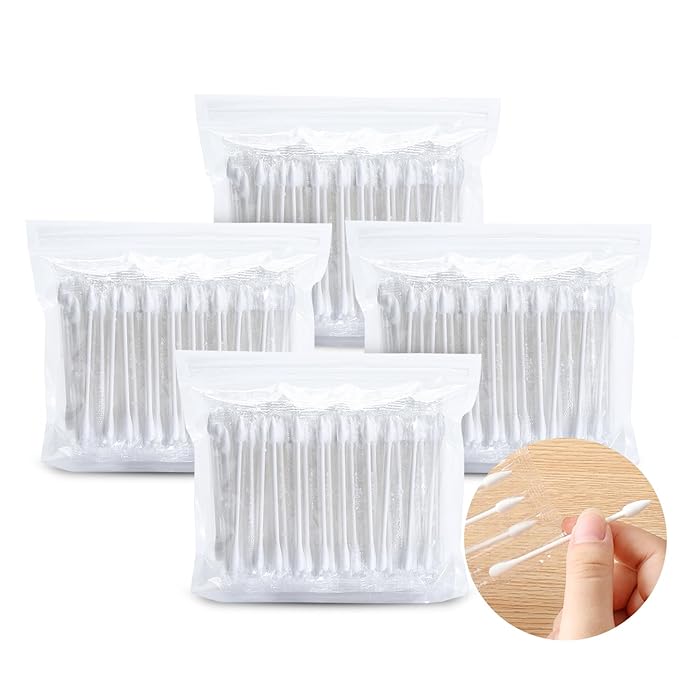 Cotton Swabs, Individually Wrapped Cotton Buds, Beauty Care, Make-up（Round and by KRIZJUES
