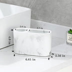 Luxspire Toothbrush Holder, 2 Slots Toothbrush and Toothpaste Holdersfor - Image 6