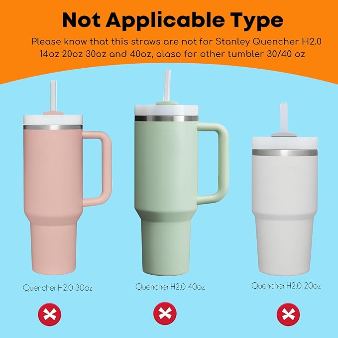 ALINK Replacement Straws for Stanley Iceflow 30oz Flip Tumbler, 6 Pack Reusable - Image 5