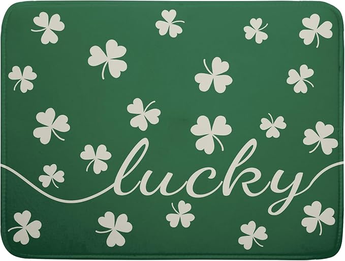 St Patricks Day Dish Drying Mat by Unknown