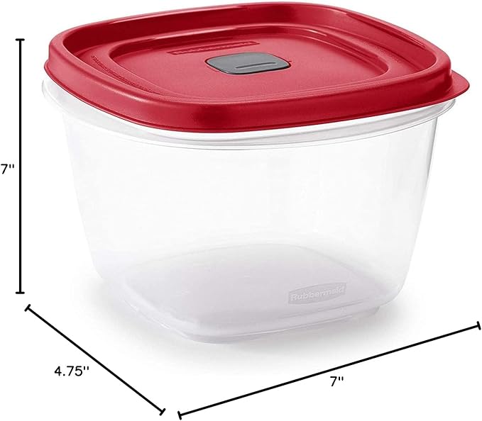Rubbermaid 7 cups Food Storage Container 3 Pack Clear - Image 4