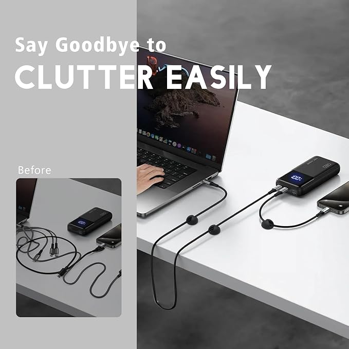 Cable Clips Phone Cord Holder, Charger Cord Organizer, Cable Management Clips - Image 4