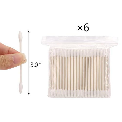 1200 Count 3" Pointed Cotton Swabs Double Precision Tip Cotton Buds - Image 2