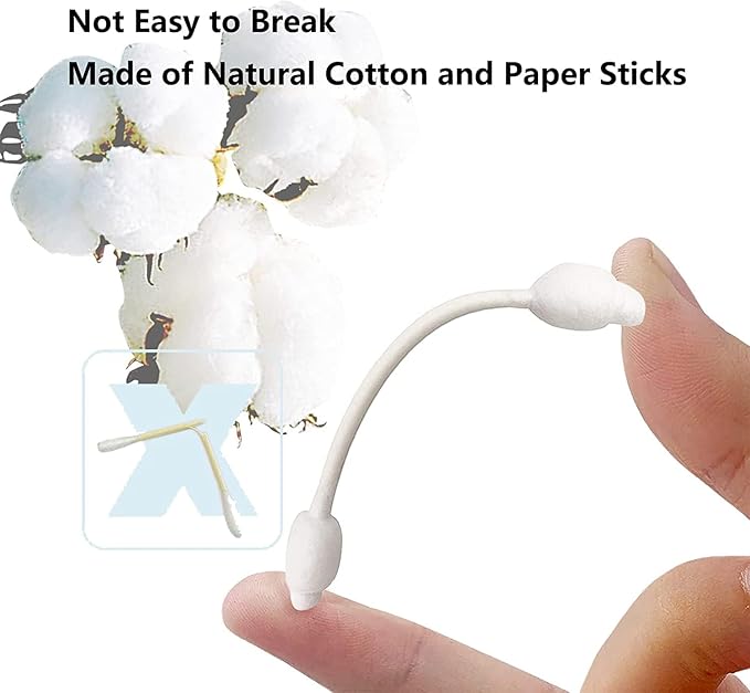 2 Packs 160pcs Safety Cotton Swabs - Image 4