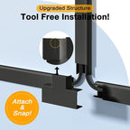 Delamu 157in Cord Hider, Cord Cover Wall Cable Management, Paintable Wire Cover - Image 2