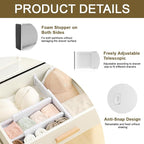 Drawer Dividers for Clothes 4" High 10.9"-18" Expandable Dresser Drawer - Image 5