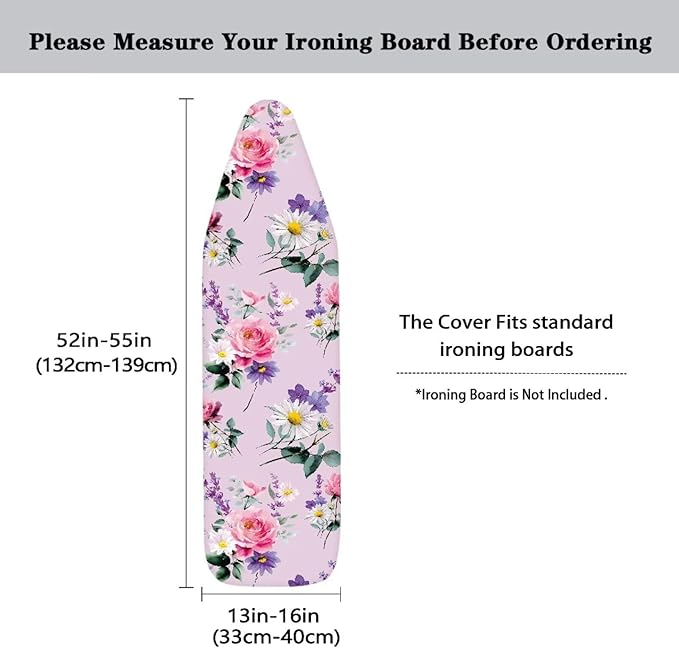 Daisy Flower Ironing Board Cover Standard Ironing Board Protector Washable - Image 5