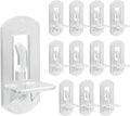 Biaungdo 12 Pcs Plastic Locking Shelf Support Pegs, 8mm Clear Cabinet Shelf by Biaungdo