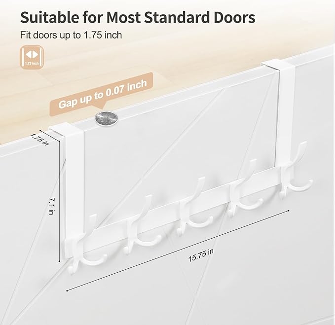 Door Hanger Hook, Over The Door Hooks - Image 2