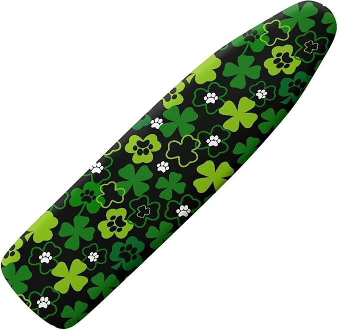 Ironing Board Cover and Pad Green Leaf Thick Padding Standard Size Iron Board by Oamsistay