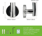 TUNNY 3 Pack Round Bathroom Towel Hooks - Image 2