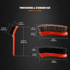 SPTA 3Pcs Car Detailing Brush Kit, Leather & Textile Interior Brush, - Image 3
