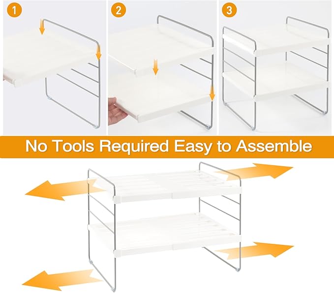 JUPELI Foil and Plastic Wrap Organizer, Expandable Kitchen Pantry Storage - Image 5
