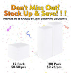 HOMEXCEL White Microfiber Cleaning Cloths 100 Pack, Reusable Cleaning Rags Shop - Image 5