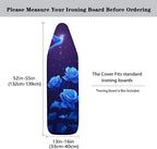 Ironing Board Cover with Elastic Edge, Rose Hummingbird Non Stick Scorch Stain - Image 5