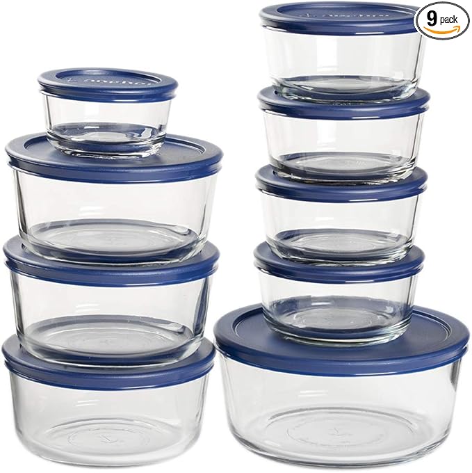 Anchor Hocking 18 Piece Glass Storage Containers by AnchorHocking