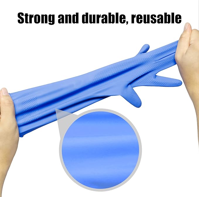 Rubber cleaning gloves 3 or 6 Pairs - Image 7