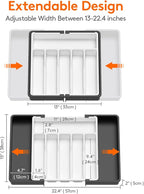 Lifewit Silverware Drawer Organizer, Expandable Utensil Tray - Image 3