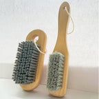 2PCS Wood Laundry Brush, Long Handle Clothing Stain Remover Scrubber, Soft by Unknown