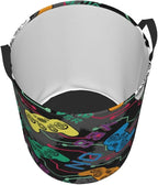 Colorful Game Joysticks Laundry Hamper Bag, Video Game Controller Background - Image 2