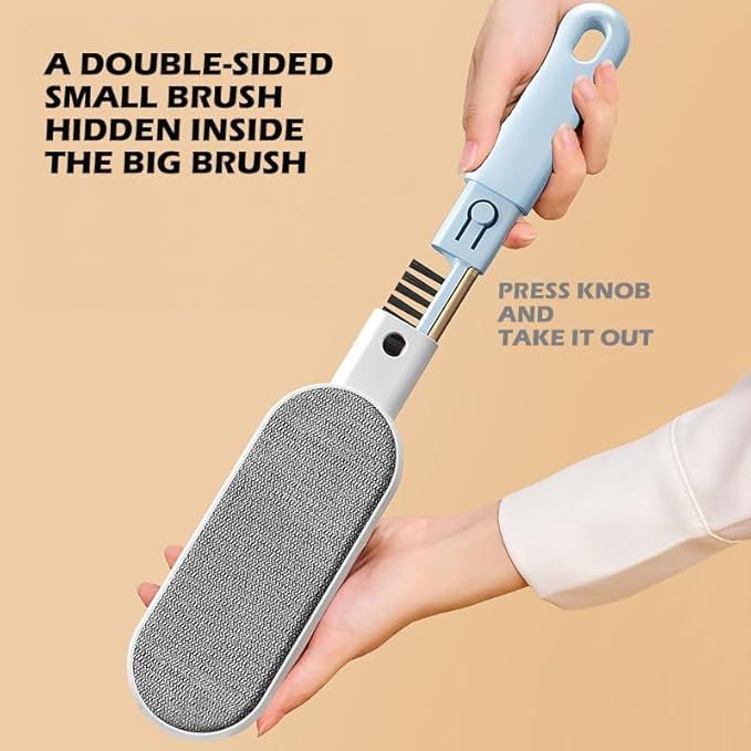 2PCS Lint Brushes for Clothes, Cat Dog Hair Remover for Lundary, Self-Cleaning - Image 9