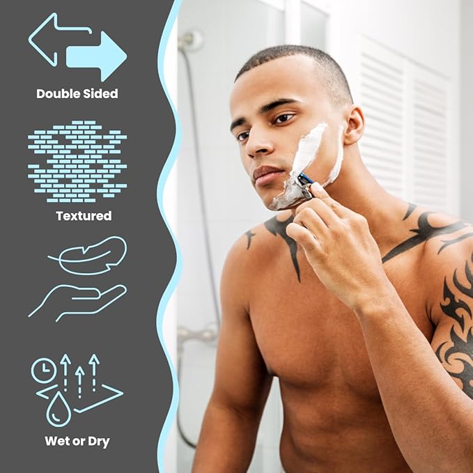 Large Disposable Face Towels, Facial Wipes, Super Soft and Thick Shaving Face - Image 5