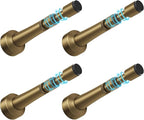 4Pcs Adjustable Door Stoppers for Bottom of Door, 3.07-4.45 in Aluminum Bronze by brieieziy