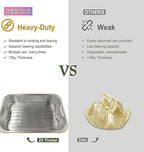 13 "x9 Aluminum foil Lasagna Pans, grill tray, sturdy disposable aluminum pan - Image 2