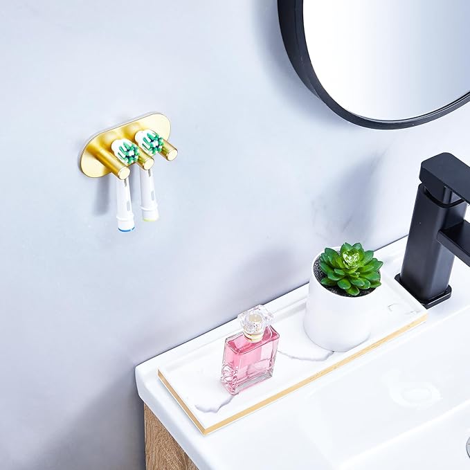 Electric Toothbrush Head Holder, Toothbrush Holders Wall Mounted, Adhesive - Image 3