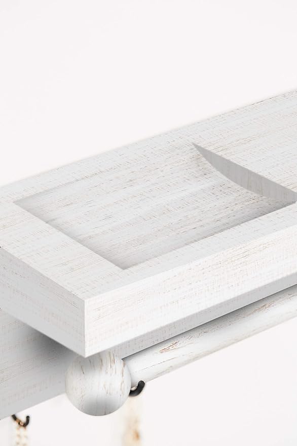 Rustic White Necklace Jewelry Organizer - Image 7