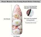 Nuxovilar Pink and White Blooming Flowers Ironing Board Cover, This Cover Fits - Image 4